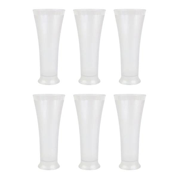 faluda Matt Finish Plastic Glass Set ( 300ML)  6 Piece Set