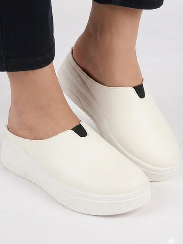 Canvas Low-Top Sneakers — White